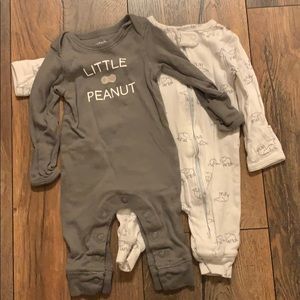 Two Piece Long Sleeve Footless Onsies